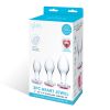 3 Pc Heart Jewel Glass Anal Training Kit