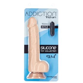 Addiction Tristan Silicone Dildo-Beige 9"