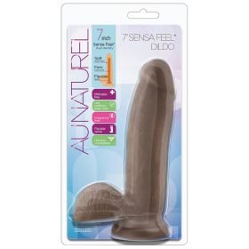 Au Naturel Sensa Feel Dildo-Chocolate 7"