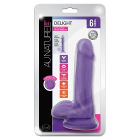 Au Naturel Bold Delight Dildo-Purple 6"