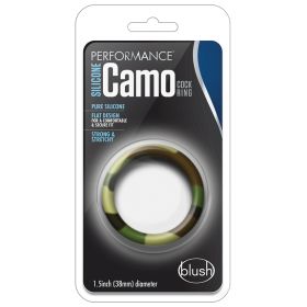 Performance Silicone Cock Ring-Green Camoflauge