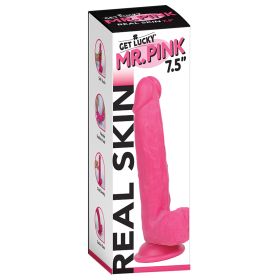 Get Lucky Mr. Dildo-Pink 7.5"