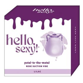 Hello Sexy Petal To The Metal Rose Suction Vibe-Lilac