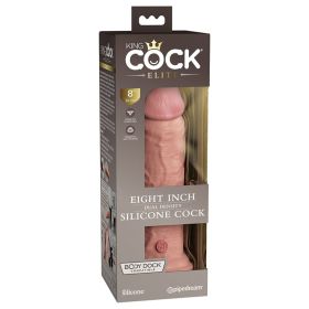 King Cock Elite Dual Density Silicone Cock-Light 8"