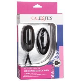 Remote Silicone Rechargeable Egg-Black