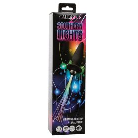 Southern Lights Vibrating Light Up Anal Probe-Black