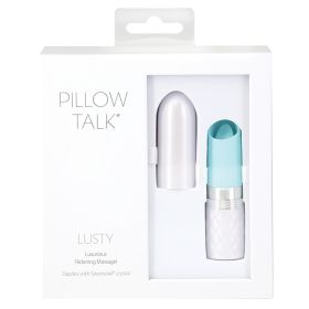 Pillow Talk Lusty Flickering Massager-Teal