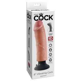 King Cock Vibrating Cock-Light 8"