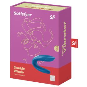 Satisfyer Double Whale Partner Vibrator-Blue