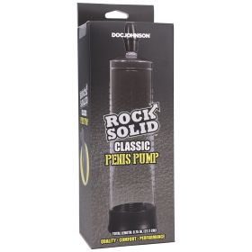 Rock Solid (Option: Classic Penis Pump  Black/clear)