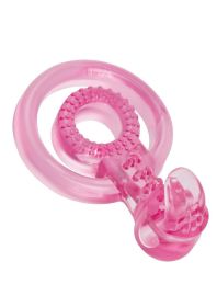 Bodywand Rechargeable Duo Ring With Clit Tickler (Option: Pink)