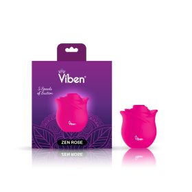 Zen Rose (Option: Hot Pink  Handheld Rose Clitoral and Nipple Stimulator)