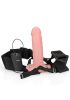 Vibrating Hollow Strapon Without Balls 6 Inch