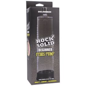 Rock Solid (Option: Beginner Penis Pump  Black/clear)