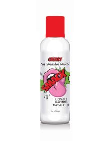 Smack Warming and Lickable Massage Oil (Option: Cherry 2 Oz)