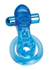 Bodywand Rechargeable Duo Ring With Clit Tickler (Option: Blue)