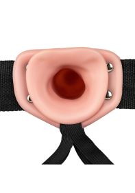 Vibrating Hollow Strapon Without Balls 6 Inch (Option: Balls 6 Inch  Flesh)