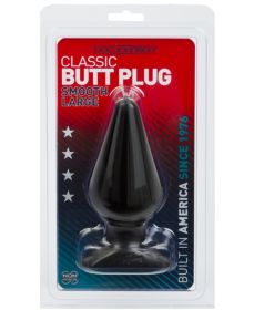 Classic Butt Plug Smooth (Option: Large  Black)