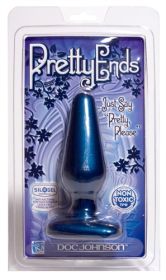 Pretty Ends Iridescent Butt Plugs (Option: Medium   Midnight Blue)