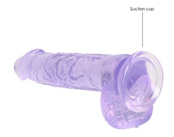 6 Inch Realistic Dildo With Balls (Option: Purple)