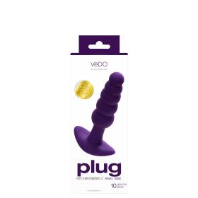 Plug Rechargeable Anal Vibe (Option: Deep Purple)