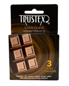 Trustex Flavored Lubricated Condoms (Option: 3 Pack  Chocolate)