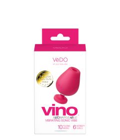 Vino Rechargeable Vibrating Sonic Vibe (Option: Pink)