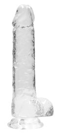 8 Inch Realistic Dildo With Balls (Option: Translucent)